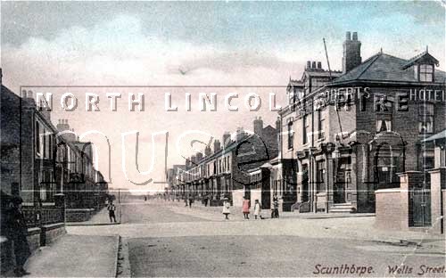 Wells Street, Scunthorpe, looking north.	
