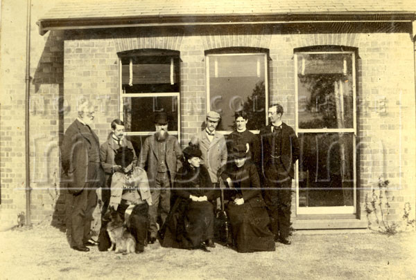 Family photograph taken in front of the Dining Room window at the Manor House, Brigg on October 10th 1892.