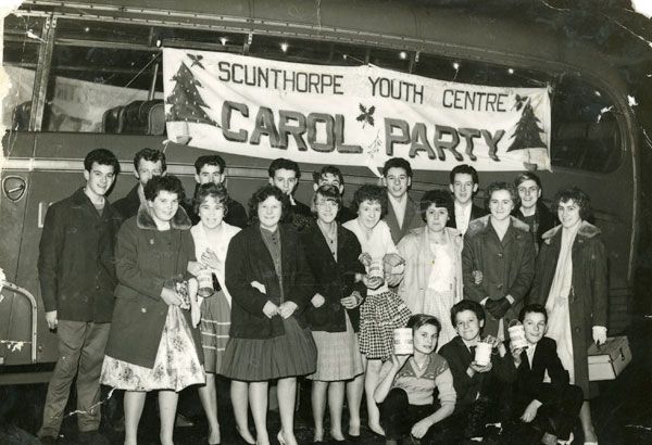 Scunthorpe Youth Centre members ready for a Christmas carol concert party.  Those pictured include Carol and Jean Brown, Wendy Leek, Linda Lyndsey, Anne Dixon, Josie Haynes, Jean and Janet Tindle, Roy Jepson, Phil Cousins, Ernie Peasgood, Roger Hunter and John Featherstone.