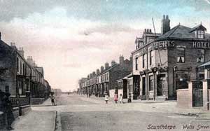 Wells Street, Scunthorpe, looking north.	