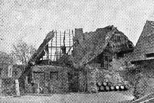Old Red Lion Public House, Scunthorpe, before demolition.	