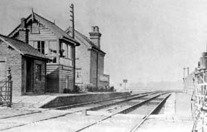 Godnow Bridge Station, Crowle, on the Doncaster to Grimsby Railway Line. 	