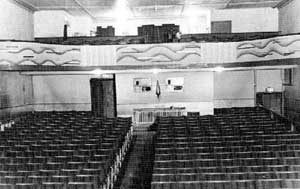 Interior of a cinema, possibly the Oxford cinema in Barton upon Humber.	
