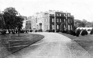 Looking up the south drive towards the Hall, Normanby Hall c.1910.	