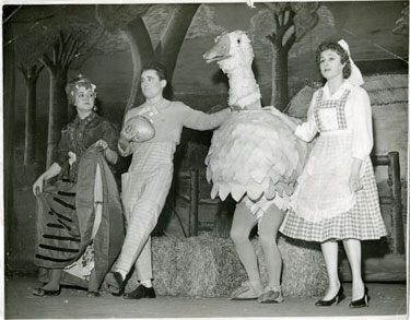 Scunthorpe Youth Centre members dressed for a pantomime.