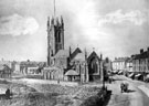 The Church of St. John the Evangelist, High Street, Scunthorpe, looking west, c.1910.