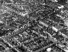 Aerial view of the High Street at the junction with Well Street and Cole Street, Scunthorpe, in 1950.	