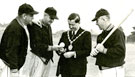 Mayor Gerard McQuade meeting with American Baseball players, c.1957-1958.