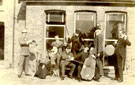 Family photograph taken in front of the Dining Room window of the Manor House at Brigg, 10th October 1892.